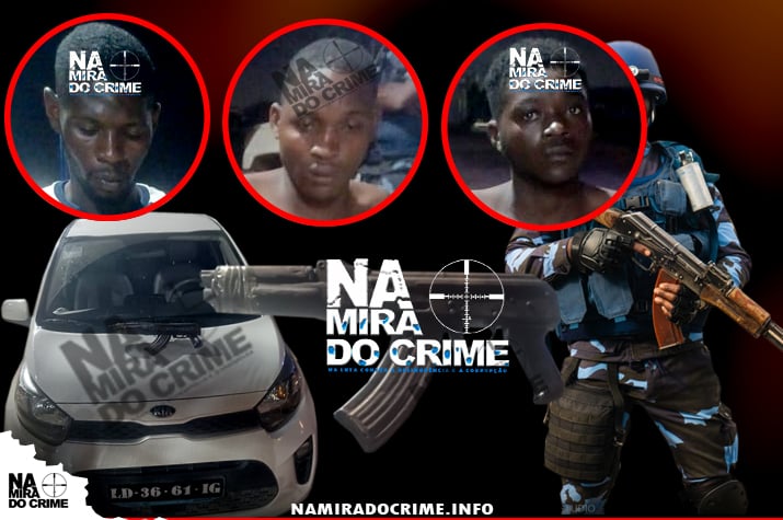No Zango: Reacção e Patrulhamento ‘choca’ com marginais à madrugada e detém bandidos que circulavam numa viatura com AKM