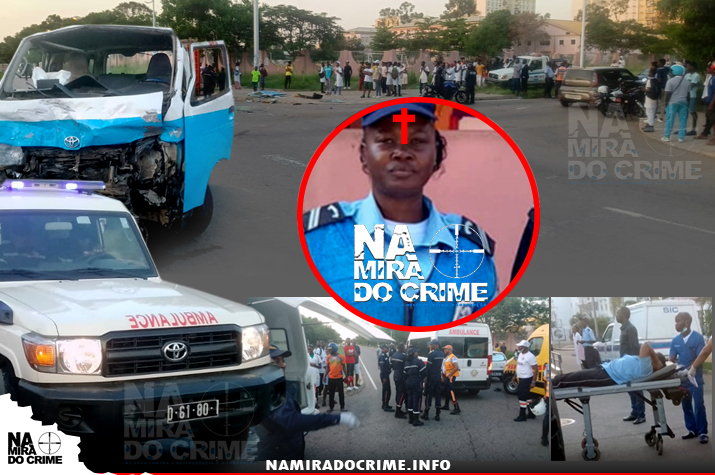 No Kilamba: 2° Subchefe da Polícia Nacional morre durante colisão entre patrulheiro e um Hiace