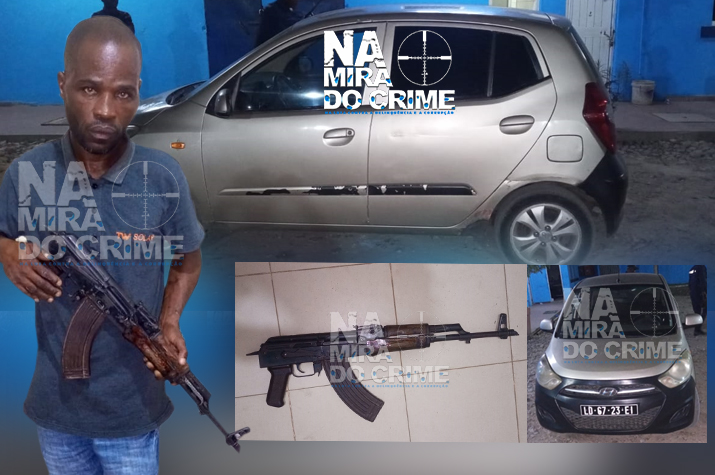 Polícia em Talatona detém suposto marginal envolvido em roubo de viatura com recurso a arma de fogo