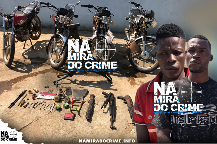 Envolvidos em crime de homicídio: Brigada Operativa do SIC-Uíge desmantela grupo de bandidos que assaltavam moto-taxistas com AKM e caçadeira