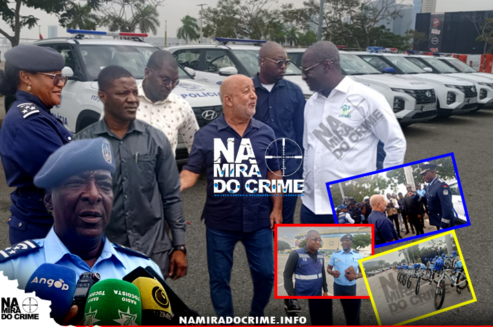 Governador de Luanda reforça patrulhamento da Polícia com mais de 10 viaturas e bicicletas
