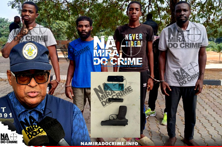 Filho de polícia alugava pistola do pai: SIC-Luanda captura marginais que assaltavam transeuntes na Maianga com arma de fogo
