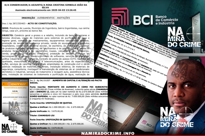 FUGA AOS IMPOSTOS: Cidadã nacional (auxiliar de limpeza) denuncia o seu chefe empresário chinês “Changguo Liu” por abertura de conta empresa no BCI com os seus dados sem permissão     