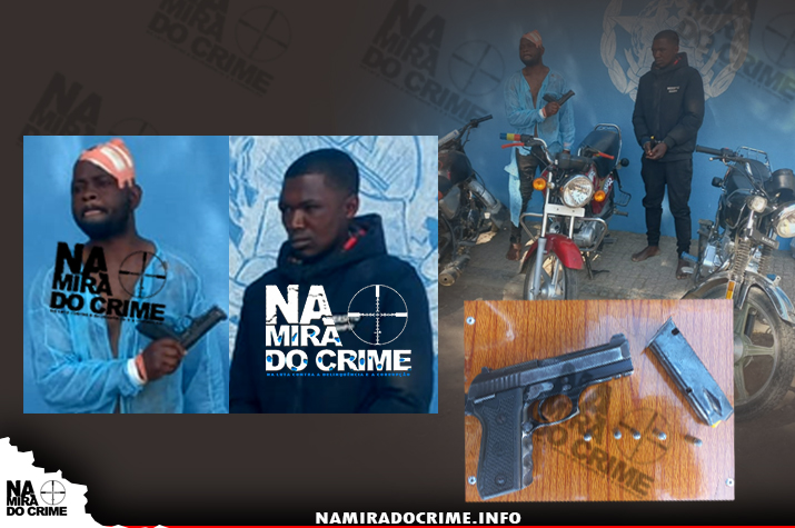Polícia no Lubango captura bandidos que tentavam assaltar moto-taxista com arma de fogo