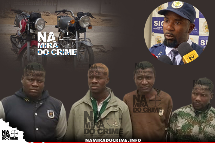 SIC desmantela grupo de bandidos que assaltavam moto-taxistas no Namibe e vendiam as motos na Huíla