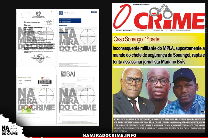 Caso Sonangol 1º parte: Inconsequente militante do MPLA, supostamente a mando do chefe de segurança da Sonangol, rapta e tenta assassinar jornalista Mariano Brás