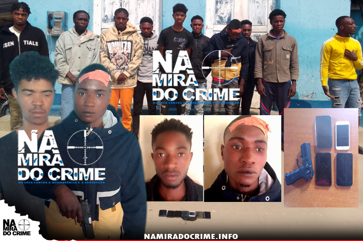 DIIP no Lubango captura marginais altamente perigosos que realizavam assaltos com pistola roubada a um agente da polícia