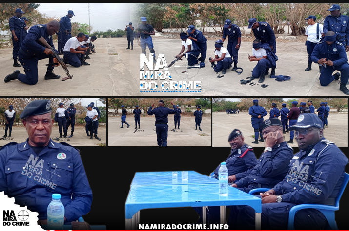 Comandante provincial de Luanda avalia curso de treinamento e preparação de técnicas e táticas  de enfrentamento policial