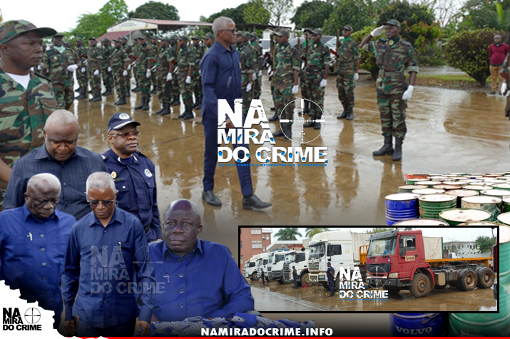 Mais de seis milhões de litros de combustíveis contrabandeados apreendidos em 14 meses: chefe da casa militar do PR entrega meios apreendidos ao governo do Zaire, PNA e Forças Armadas