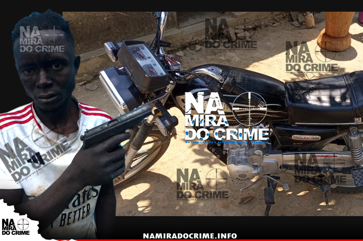 Capturado "Quilunda" líder de grupo de bandidos que roubavam motorizadas em Caluquembe com arma de fogo