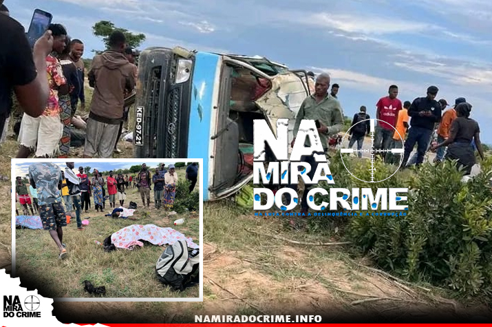 Na Huíla: Despiste seguido de capotamento de uma viatura de passageiros faz quatro mortos e deixa seis pessoas gravemente feridas na EN 105