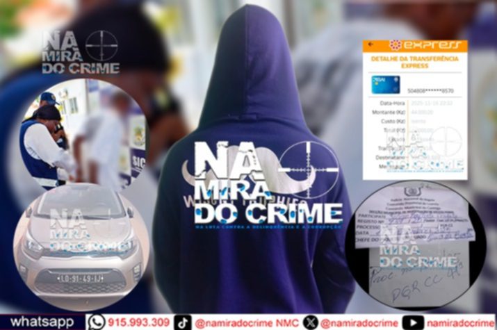Denunciado pelo Na Mira do Crime: Marginal que assaltou motorista de aplicativo e antes entrou na Esquadra do Alfa 5 capturado no Cazenga com viatura roubada, tentou estrangular a dona da viatura