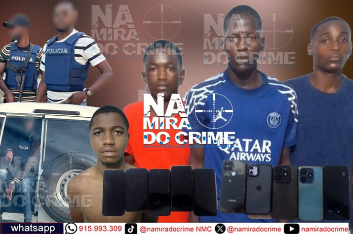 DIIP-Luanda "patrulha" ruas do Sambizanga e captura supostos marginais integrantes do grupo criminoso denominado “Babe 300” que assaltam com faca, catana e AKM
