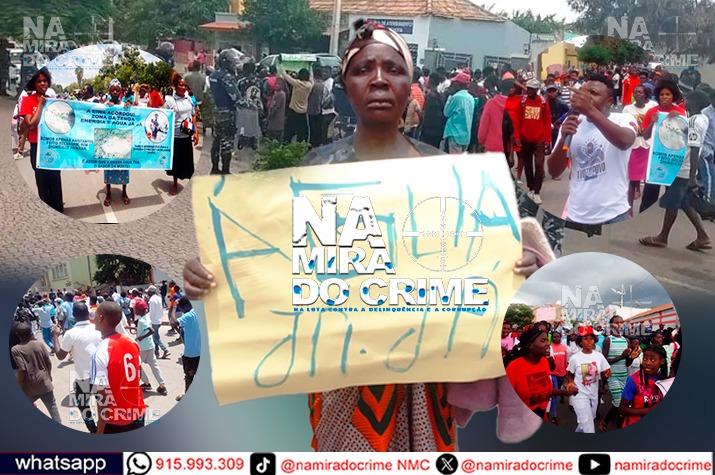 Moradores do bairro Eiwa no Lubango protestam contra a falta de energia eléctrica e água potável e criticam o Governo do MPLA por má governação