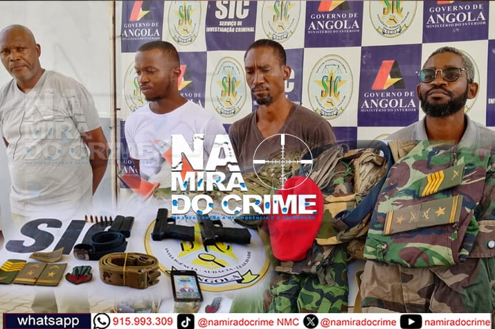 Associação Criminosa composta por falsos comandos e falsos efectivos do SIC e PNA liderados pelos bandidos "Bad Lulú e Da Sorte" envolvidos em roubos de mais de 860 milhões de kwanzas capturados pelos "Homens do Colete Azul"