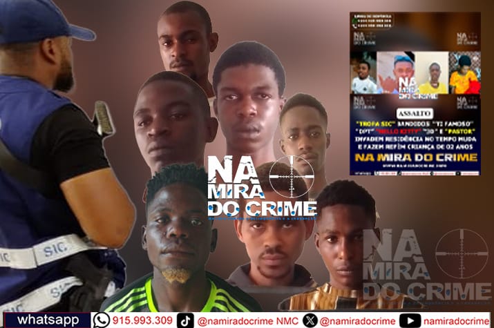 Com a "patada" do NA MIRA DO CRIME: SIC Icolo e Bengo desmantela e captura bandidos do grupo "Tropa SIC" que aterrorizavam moradores do bairro Baia, KM 30 e Tempo Muda
