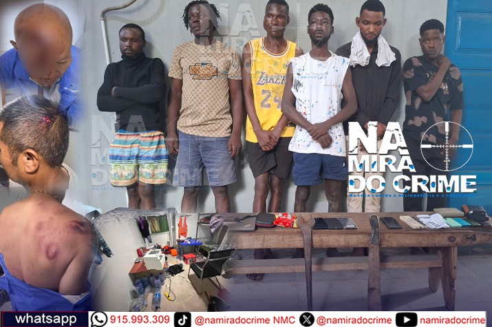 Ataque a mão armada a estaleiro chinês no Soyo causa 07 feridos graves - SIC captura seis dos 9 bandidos envolvidos no assalto