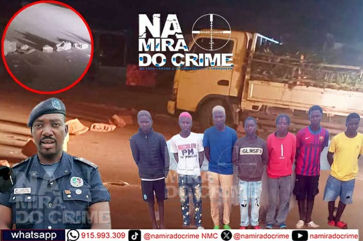 Polícia no Cuanza-Sul captura sete marginais que colocavam pedras na via pública para assaltar viaturas à noite