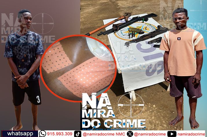 Cidadão baleado durante assalto no bairro Simione identifica bandidos "NK" e "Muloki" apresentados nesta segunda-feira pelo SIC