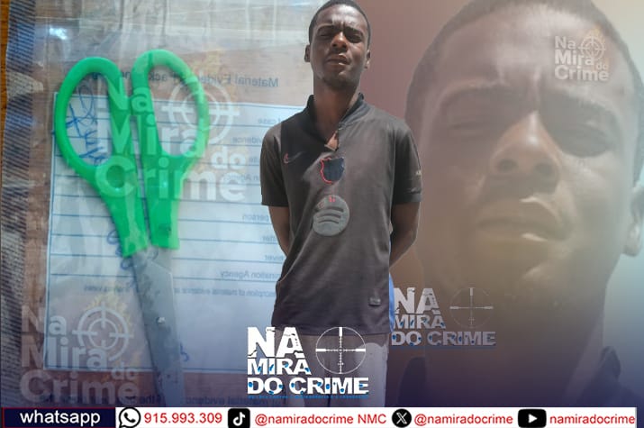 SIC detém cidadão de 21 anos acusado de matar jovem de 18 anos com golpe de tesoura no tórax no Namibe