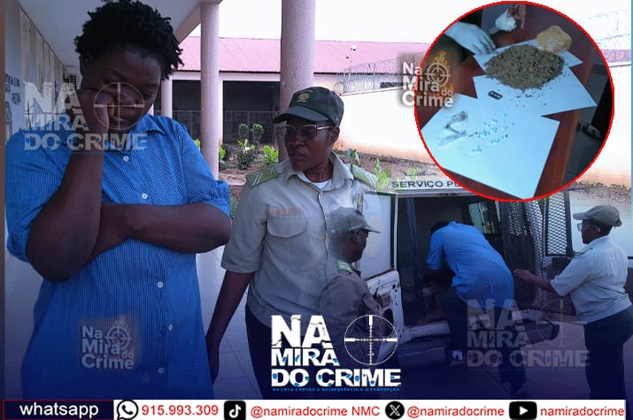 Na cadeia do Caboxa: 30 comprimidos de diazepam e mais de 500 gramas de liamba tiram a liberdade de uma cidadã de 28 anos de idade - Levava a droga no cunhado