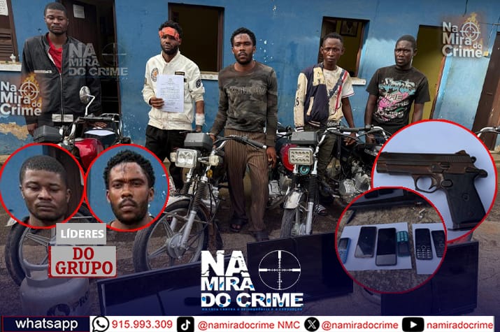 SIC captura bandidos "Bala Negra" e "Come Liamba" que saíram de Luanda para cometer assaltos com arma de fogo no Uíge