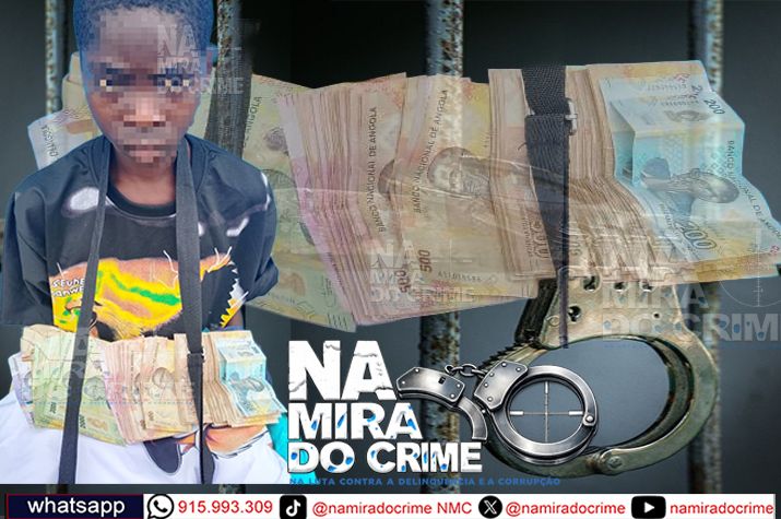 No Cuanza-Sul: Lavador de carro furta 400 mil kwanzas de uma viatura, Polícia conseguiu recuperar 187 mil kwanzas em posse do acusado