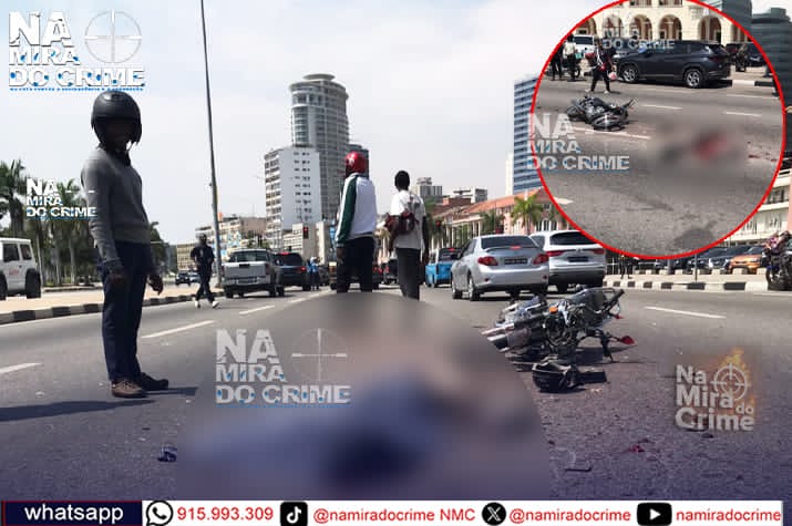Moto-taxista morre após ser colhido por um camião na Ingombota