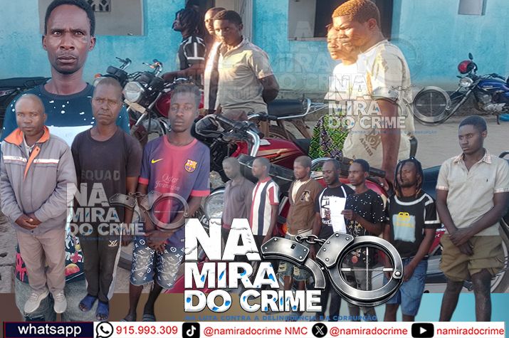 DIIP na Matala captura Zé”, “Folha”, “Maladrinho”, “Benguelina” e “Rasgado” por homicídio e roubo de motorizadas