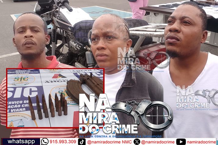 SIC-Viana "desbarata" grupo de bandidos envolvidos em assaltos violentos com arma de guerra nos bairros Vila Nova, KM-14, Estalagem, Calemba 2, Camama e Cazenga