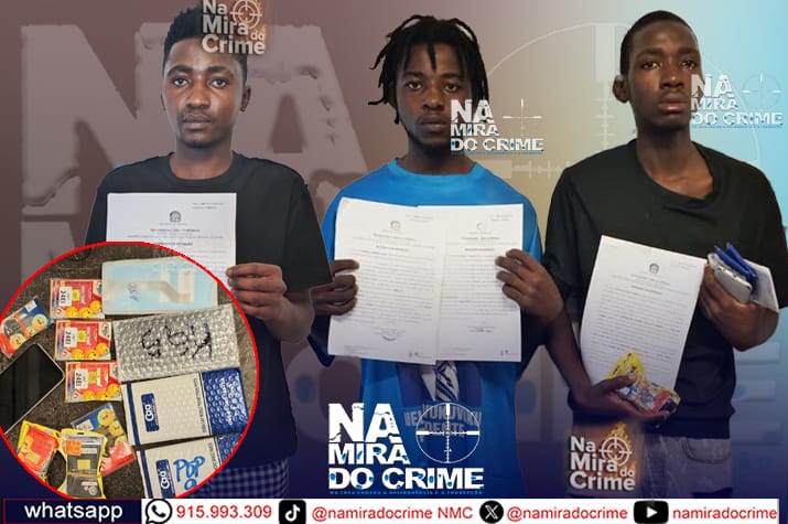 Polícia no Cuanza-Sul captura “Taro K”, “Vuvú” e “Patrocínio” assaltantes de viaturas que circulam em marcha lenta no Morro do Ngalangombe