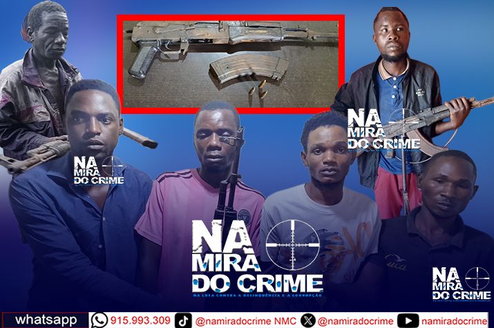 Desmantelado em Malanje grupo criminoso que assaltava residências com AKM