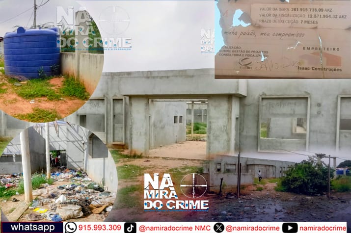 Avaliada em mais de 261 milhões de kwanzas: Obra da Escola Primária Engrácia Cabenha abandonada há mais de cinco anos preocupa moradores no Cazenga