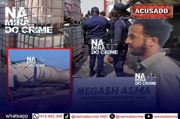 Polícia no Calumbo detém empresário eritreu que adulterava data de validade de óleo de soja e palma e vendia nos mercados informais