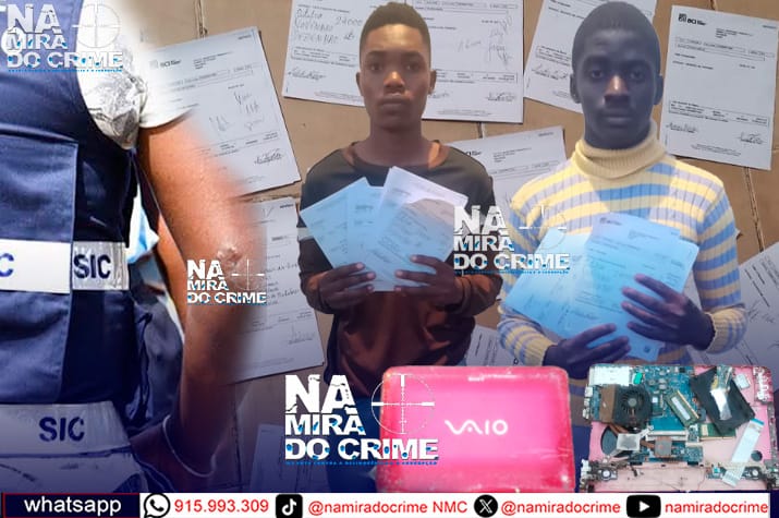 SIC detém dois estudantes acusados de falsificar 38 comprovativos de pagamento de propinas no Magistério Católico n.º 49 São José Cluny em Malanje causando prejuízo de 488 mil kwanzas