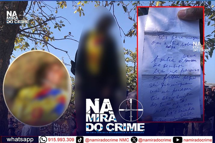 No Lubango: Cidadão de 46 anos encontrado sem vida pendurado numa árvore nas imediações do Estádio da Tundavala deixa carta a pedir para não culparem a esposa pela sua morte
