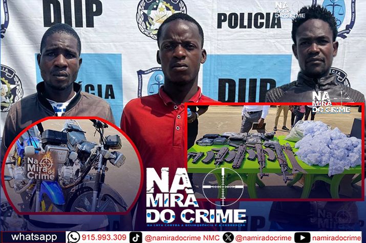 DIIP desmantela grupo de bandidos que saíram de Benguela para cometer assaltos em Luanda com arma de guerra