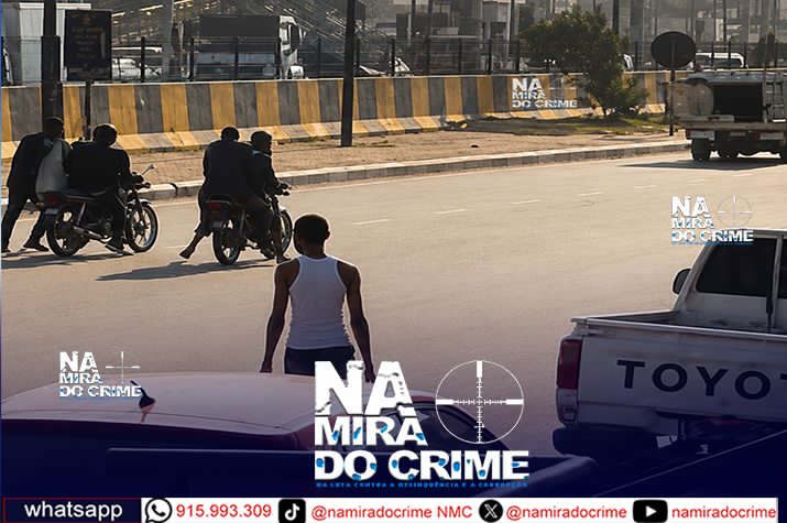 Marginais Assaltam viatura de transporte de valores e deixam ferida mulher que seguia viagem no interior de uma viatura de táxi no Cazenga