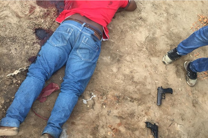 Meliante abatido por agentes do DIIP durante troca de tiros em Luanda
