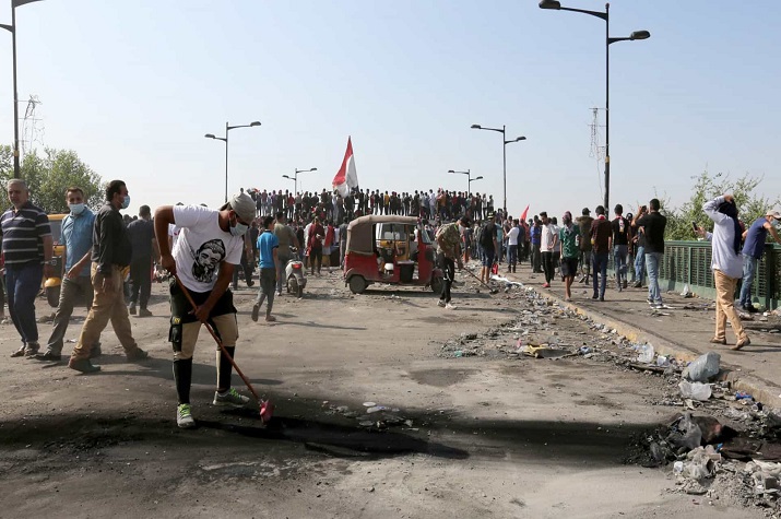 Perto de 50 mortos em 48 horas de manifestações e violência no Iraque