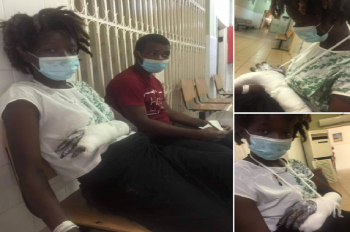 Jovem activista barbaramente espancada por agentes da PIR